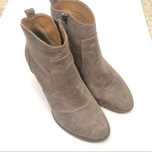 Franco Sarto Suede Leather Ankle Boots
